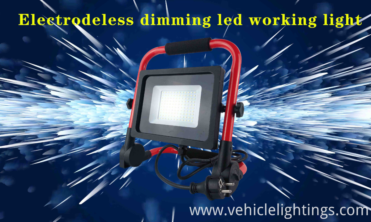 LED work light 50W IP65 waterproof Outdoor portable folding electrodeless dimming LED work light